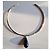 Gucci Pendente vintage a goccia in onice e oro bianco 750/00 Nero Argento - vista 4