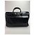 Vintage Burberry Leder-Duffel-Tasche Schwarz - Ansicht 12