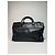 Vintage Burberry Leder-Duffel-Tasche Schwarz - Ansicht 2