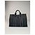 Vintage Hermès Canvas Tote Bag Schwarz Grau - Ansicht 11