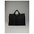 Vintage Hermès Canvas Tote Bag Schwarz Grau - Ansicht 7