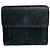 Triomphe Céline Vintage Celine Monogram Velour Leather Wallet Black