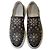 Sneaker platform in pelle nera con borchie e cristalli Roberto Cavalli 38 Nero - vista 12