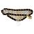 Chanel Vintage Leather/Chain Belt CC Black Gold hardware