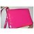 Borsa a tracolla Versace Jeans Couture in pelle verniciata rosa - vista 4