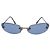 Chanel Blue Tinted Silver CC Logo Randlose Sonnenbrille 4002 Silber Blau - Ansicht 2