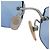 Chanel Blue Tinted Silver CC Logo Randlose Sonnenbrille 4002 Silber Blau - Ansicht 7