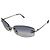 Chanel Silber Hellblau Ombre Randlose Sonnenbrille 4002
