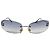 Chanel Silber Hellblau Ombre Randlose Sonnenbrille 4002 - Ansicht 3