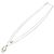 Collana a catena con logo argento Christian Dior e cristalli rosa in strass - vista 4