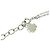 Collana a catena con logo argento Christian Dior e cristalli rosa in strass - vista 7