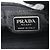 Borsa a spalla tote in nylon tessuto nero con logo Prada - vista 8