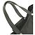 Borsa a spalla tote in nylon tessuto nero e verde scuro con logo Prada in metallo - vista 7