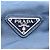 Borsa a tracolla incrociata in nylon blu navy con logo Prada - vista 6