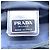 Borsa a tracolla incrociata in nylon blu navy con logo Prada - vista 8