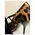 Décolleté Gucci in pelliccia stampa leopardata Marrone scuro - vista 2