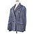 Autre Marque Chaqueta de tweed de mezclilla de doble botonadura EZUMi Azul - vista 2