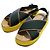 Sandali con zeppa in pelle Marni Giallo