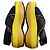 Sandali con zeppa in pelle Marni Giallo - vista 4