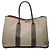 Hermès Borsa Garden Party 49 in Tela Herringbone e Negonda Marrone Taupe