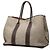 Hermès Borsa Garden Party 49 in Tela Herringbone e Negonda Marrone Taupe - vista 2