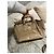 Borsa a mano Prada in pelle crema - vista 14