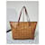 Sac fourre-tout rayé MCM Visetos en cognac Marron  - vue 5