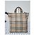 Borsa Messenger Burberry Nova Check Beige/Nero - vista 5