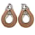 Boucles d'oreilles Hermès Villevorte GM en Chai Beige  - vue 1