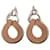 Boucles d'oreilles Hermès Villevorte GM en Chai Beige  - vue 2
