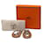 Boucles d'oreilles Hermès Villevorte GM en Chai Beige  - vue 8