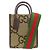 Borsa Mini Tote Jumbo GG 699406 di Gucci Marrone