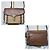 Borsa a tracolla Macken Small in pelle di vitello House Check Beige/Marrone di BURBERRY - vista 14