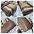Borsa a tracolla Macken Small in pelle di vitello House Check Beige/Marrone di BURBERRY - vista 16