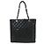 Chanel Pequeño Tote de Compras Acolchado de Caviar Grande Negro - vista 2
