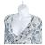 Christian Dior Hellblauer Metallic Cardigan mit Blumenmuster - Ansicht 4