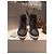 Jimmy Choo Lederstiefel Schwarz Weiß - Ansicht 9