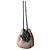 Autre Marque Borsa a spalla con nappina in pelliccia LUDLOW Rosa Grigio - vista 2
