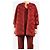Autre Marque Abrigo de mohair rojo - talla UK 10 Roja - vista 3