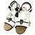 Chloé Sandali con tacco alto e lacci See By Chloe Nero Beige