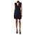 Chanel Mono de malla azul marino con bufanda - talla UK 8