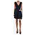 Chanel Mono de malla azul marino con bufanda - talla UK 8 - vista 4