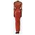 Autre Marque Gerafftes glitzerndes burnt orange Kleid - Größe UK 10 - Ansicht 2