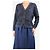Brunello Cucinelli Lässiger Cardigan aus Kaschmir in Marineblau und Grau - Größe UK 10 - Ansicht 3