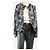 Marni Giacca in jacquard nera e argento - taglia UK 10 Nero - vista 3