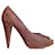 Bally Braune Echtes PYTHON Peep-Toe Pumps - Dunkelbraun  - Ansicht 1