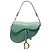 Borsa Saddle Mini Dior in Pelle di Capra Verde Verde chiaro