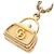 Collana con logo CD Christian Dior placcata in oro D'oro