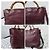 Bamboo Gucci Bolso de compras mediano de cuero texturizado con asas de bambú - Burdeos - vista 14