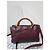 Bamboo Gucci Bolso de compras mediano de cuero texturizado con asas de bambú - Burdeos - vista 15